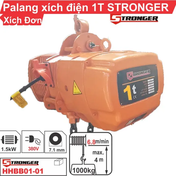 PA LĂNG XÍCH ĐIỆN 1 TẤN STRONGER (cố định)
