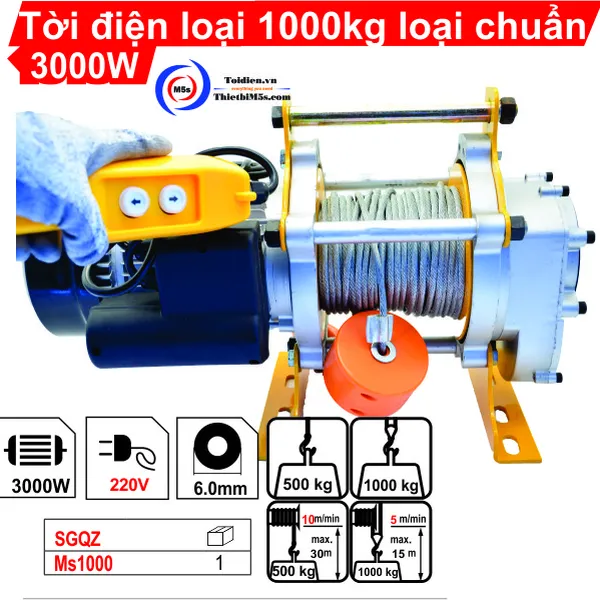 Tời Điện 1000kg đa năng SGQZ
