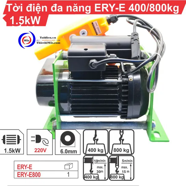 Tời Điện 800kg Đa Năng ERY-E 1500W