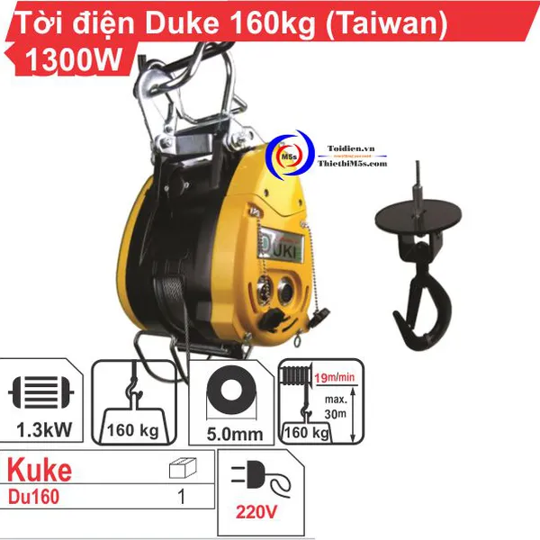 Tời Điện Duke 160kg
