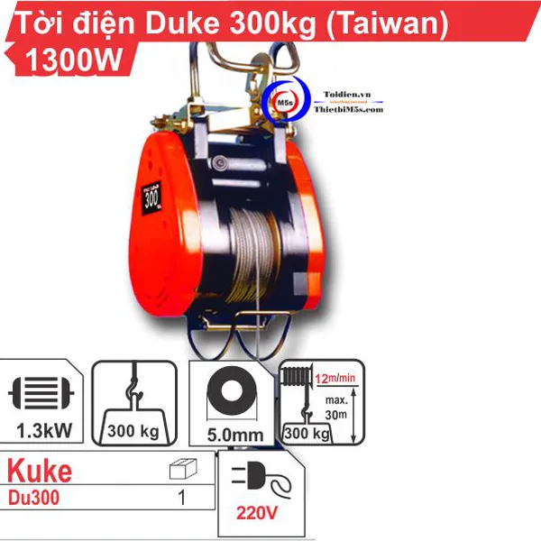 Tời Điện Duke 300kg