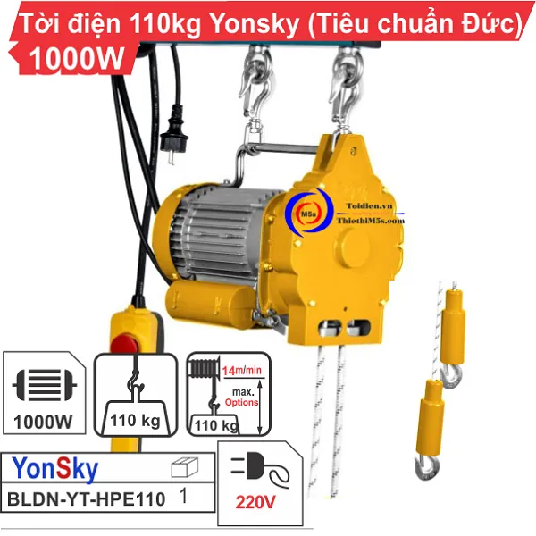 TỜI ĐIỆN YONSKY 110KG 1000W