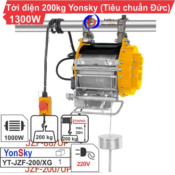 TỜI ĐIỆN YONSKY 200KG 1300W