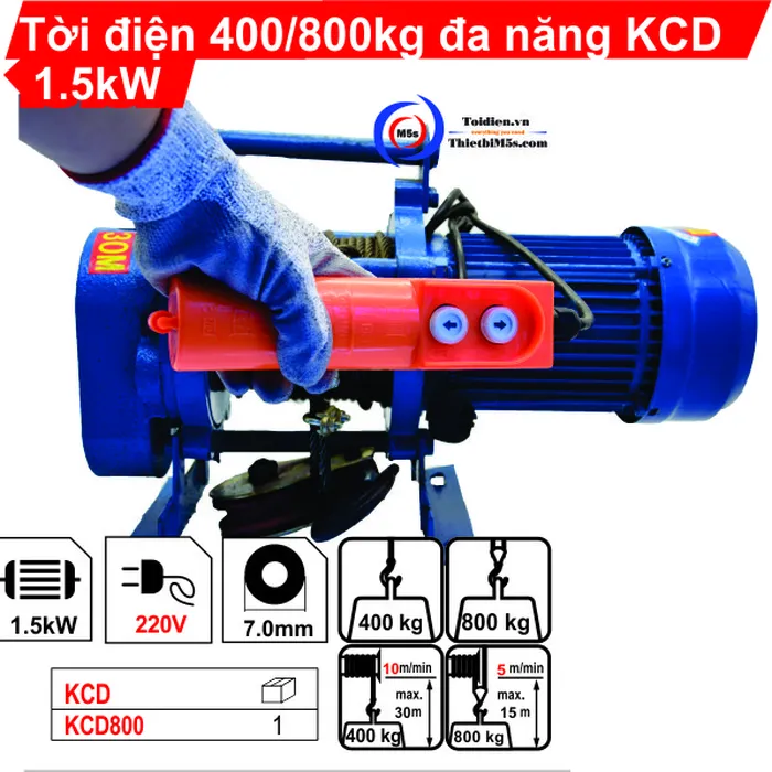 Tời Điện 800kg Đa Năng Senggong