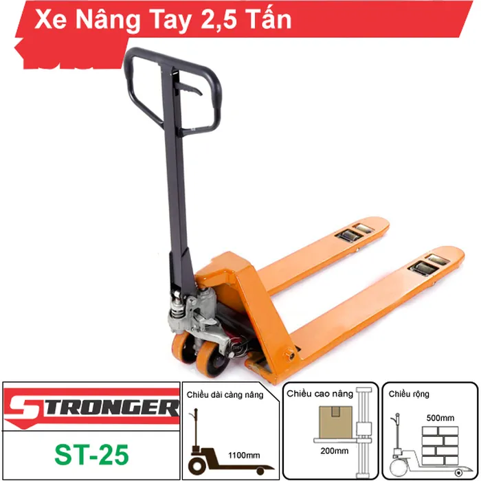Xe nâng tay thấp 2.5 tấn