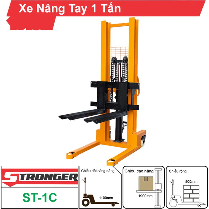 Xe nâng tay cao 1 tấn (1000kg)