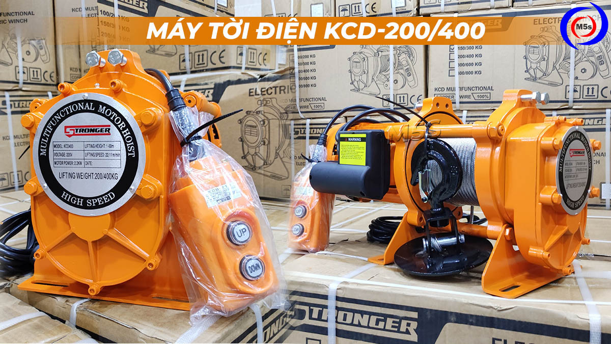Máy tời điện xây dựng Stronger 200-400kg Máy tời điện xây dựng Stronger 200-400kg