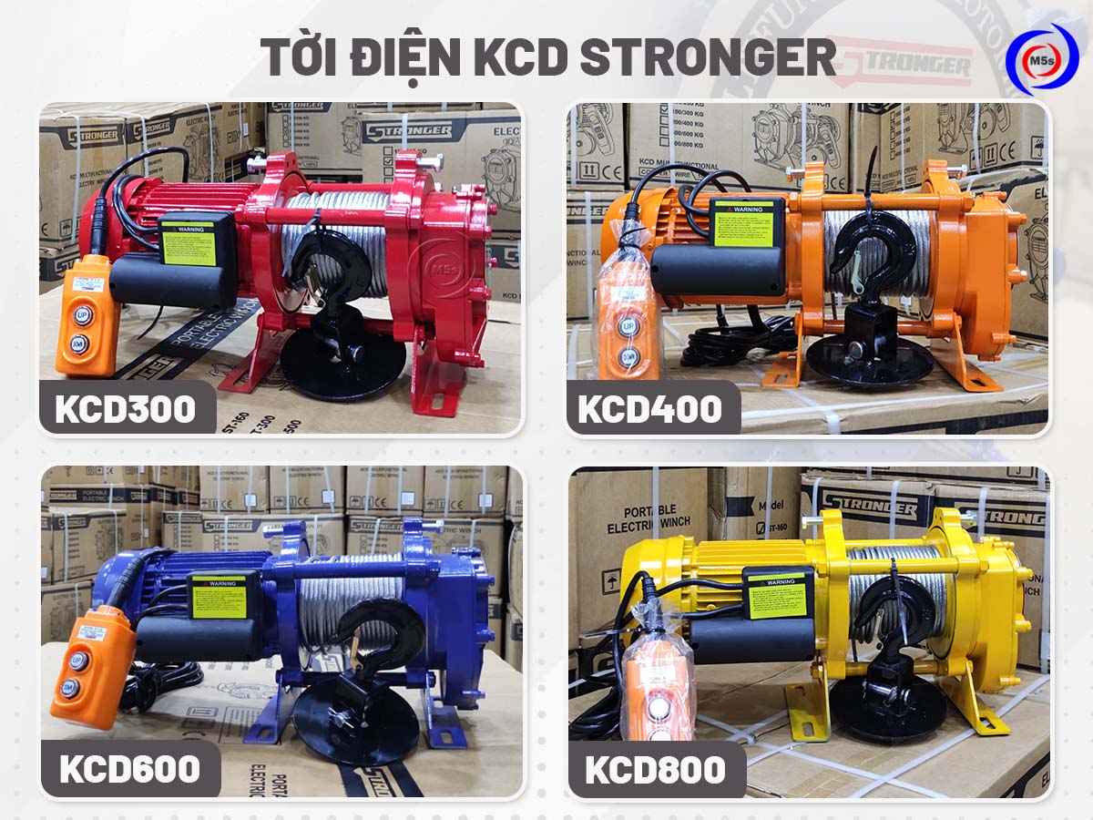 Các loại tời điện KCD Stronger tại Thiết bị M5s Các loại tời điện KCD Stronger tại Thiết bị M5s