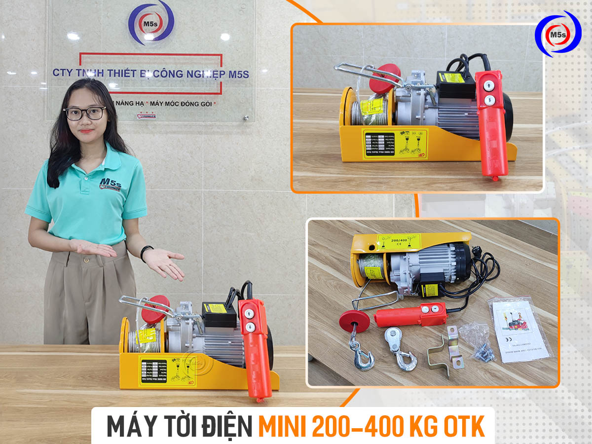 Tời điện mini 200kg-400kg OTK tại M5s Tời điện mini 200kg-400kg OTK tại M5s