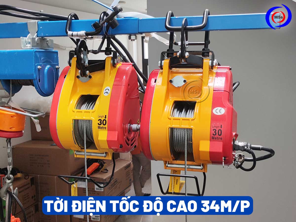 Tời điện tốc độ cao 34m/phút Tời điện tốc độ cao 34m/phút