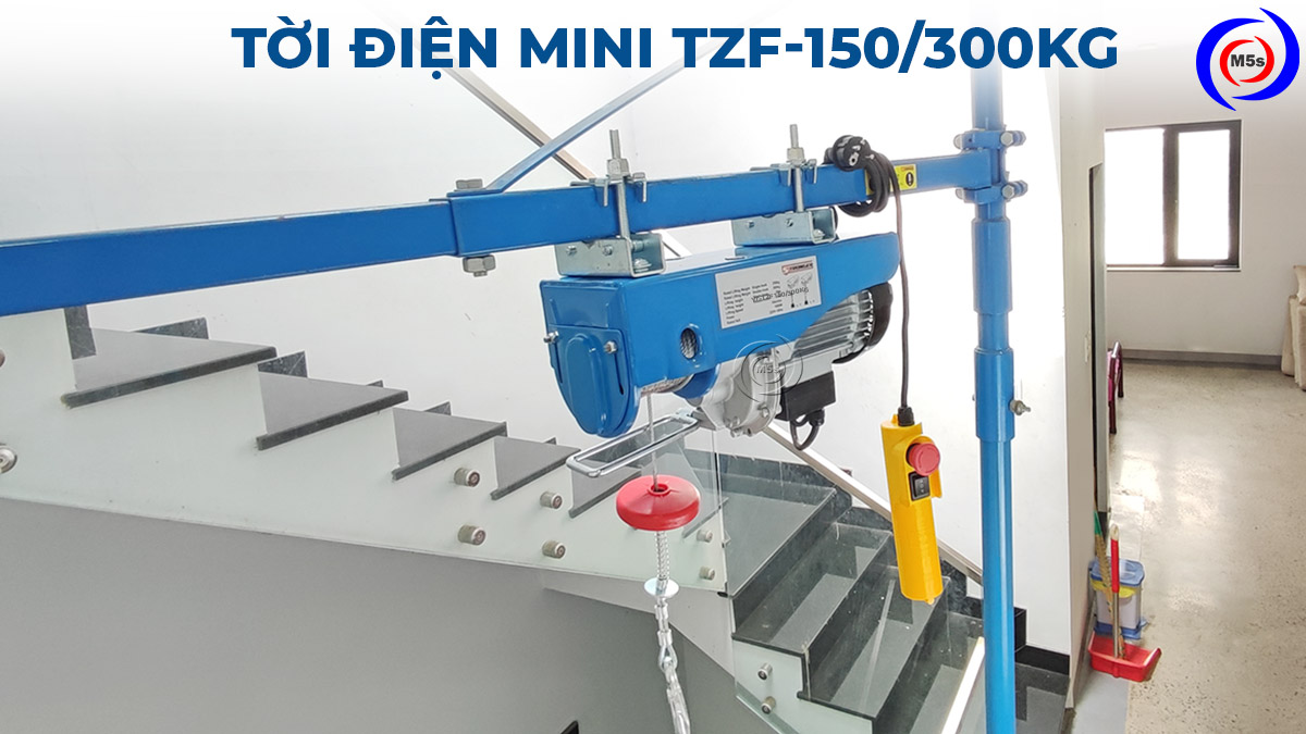 Tời điện mini TZF-150 300kg Tời điện mini TZF-150 300kg