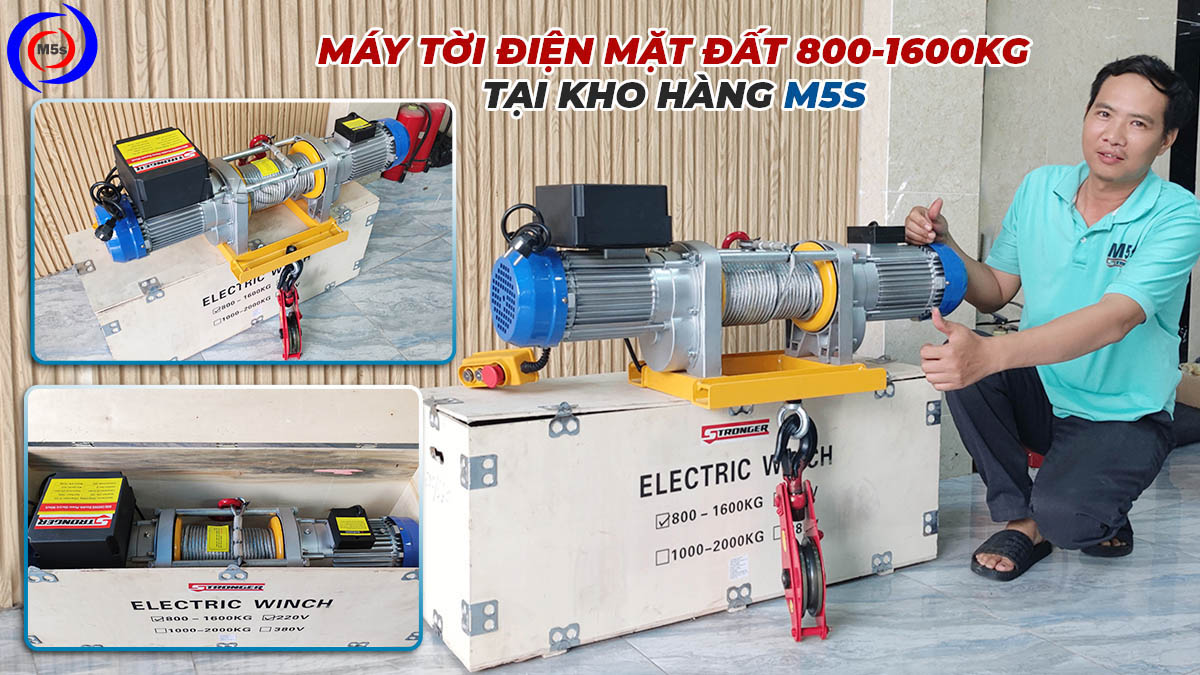 Tời xây dựng Stronger 800-1600kg tại công ty M5s Tời xây dựng Stronger 800-1600kg tại công ty M5s