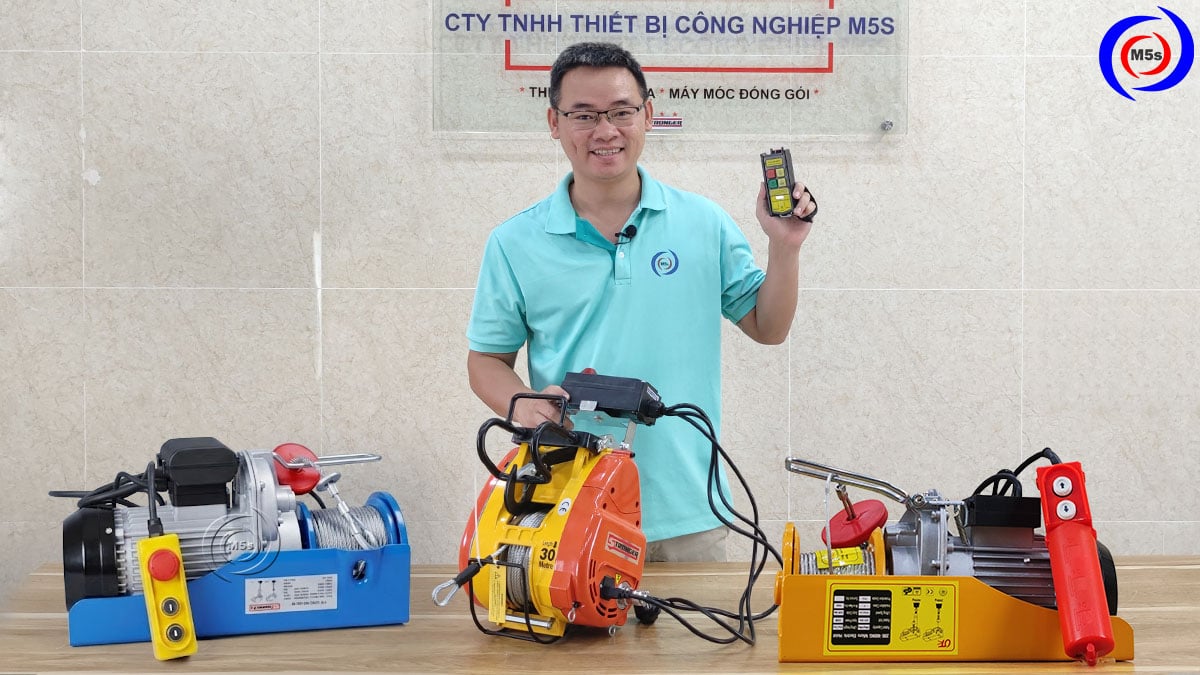 Tời điện mini giá thành hợp lý Tời điện mini giá thành hợp lý