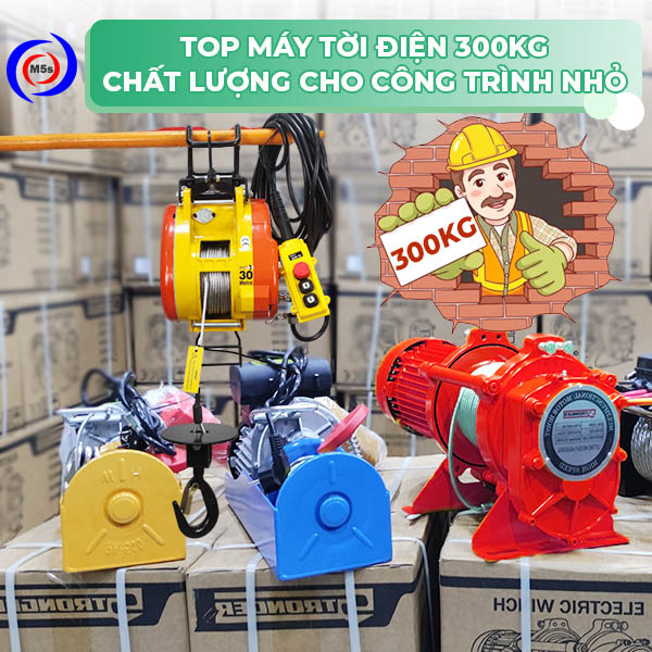 Top máy tời điện 300kg cho công trình nhỏ Top máy tời điện 300kg cho công trình nhỏ