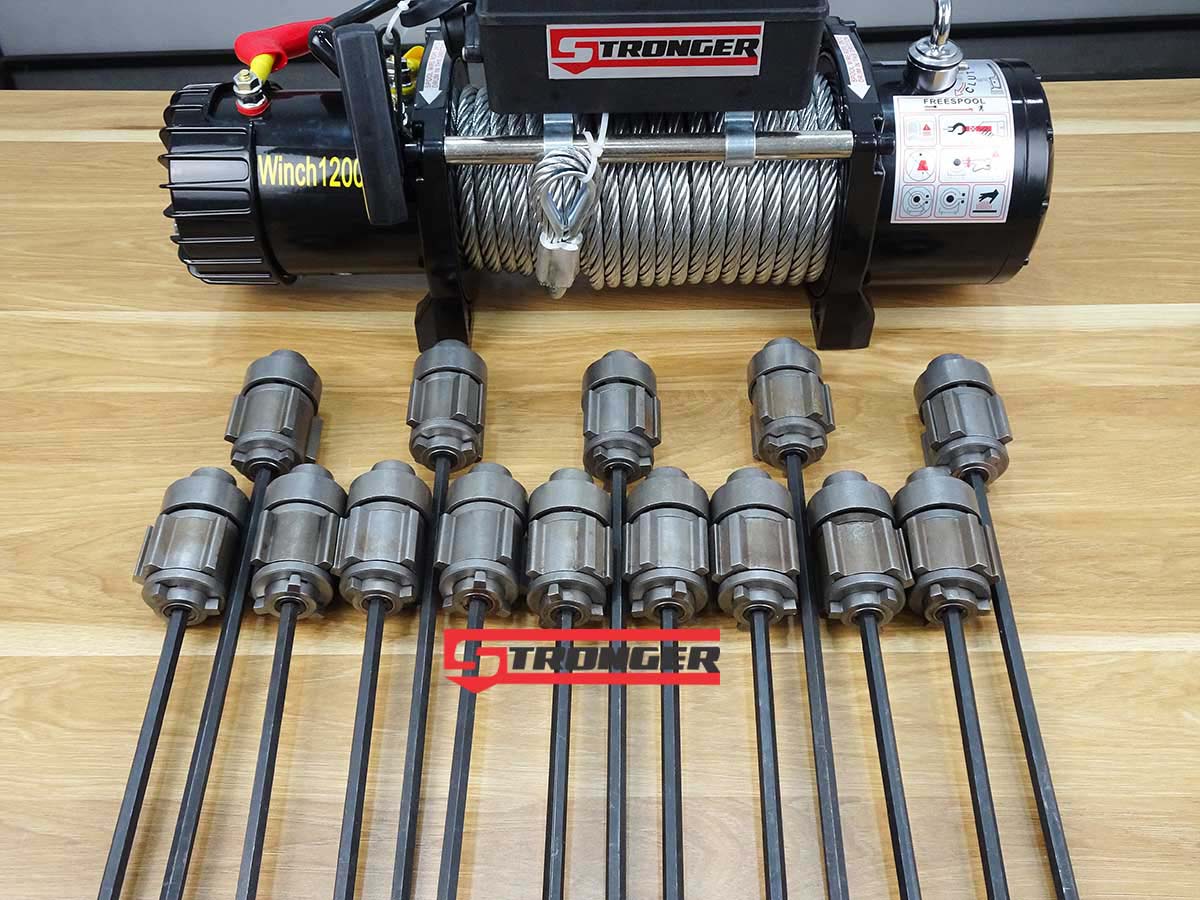 Trục truyền động tời điện 12v 6000lbs, 12000lbs Trục truyền động tời điện 12v 6000lbs, 12000lbs