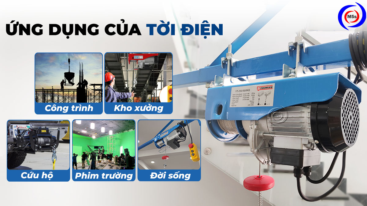 ứng dụng của tời điện ứng dụng của tời điện