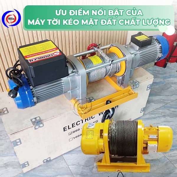 Ưu điểm nổi bật của tời kéo mặt đất Ưu điểm nổi bật của tời kéo mặt đất