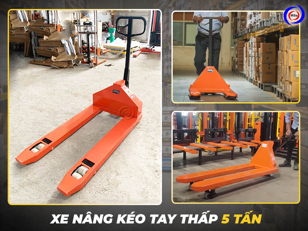 Xe nâng kéo tay thấp 5 tấn Xe nâng kéo tay thấp 5 tấn