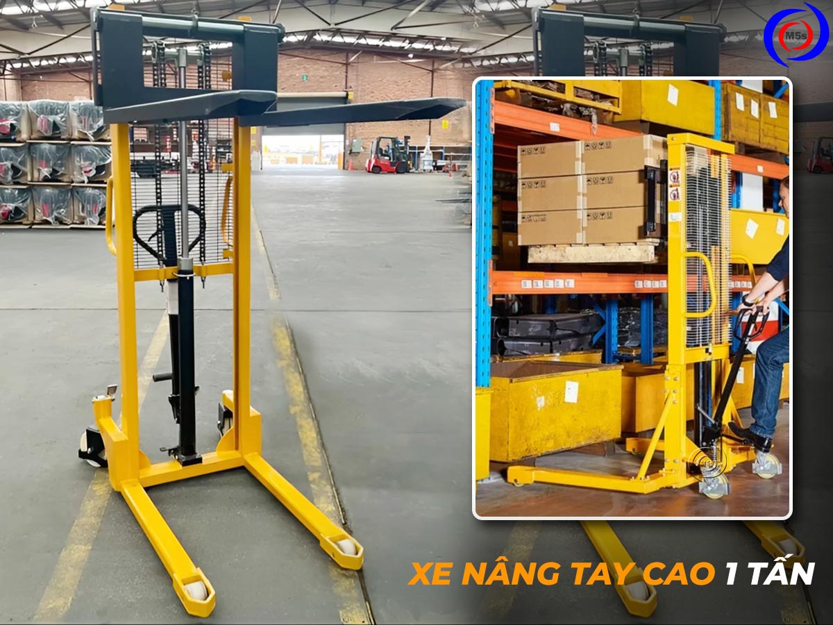 xe nâng tay cao 1 tấn xe nâng tay cao 1 tấn