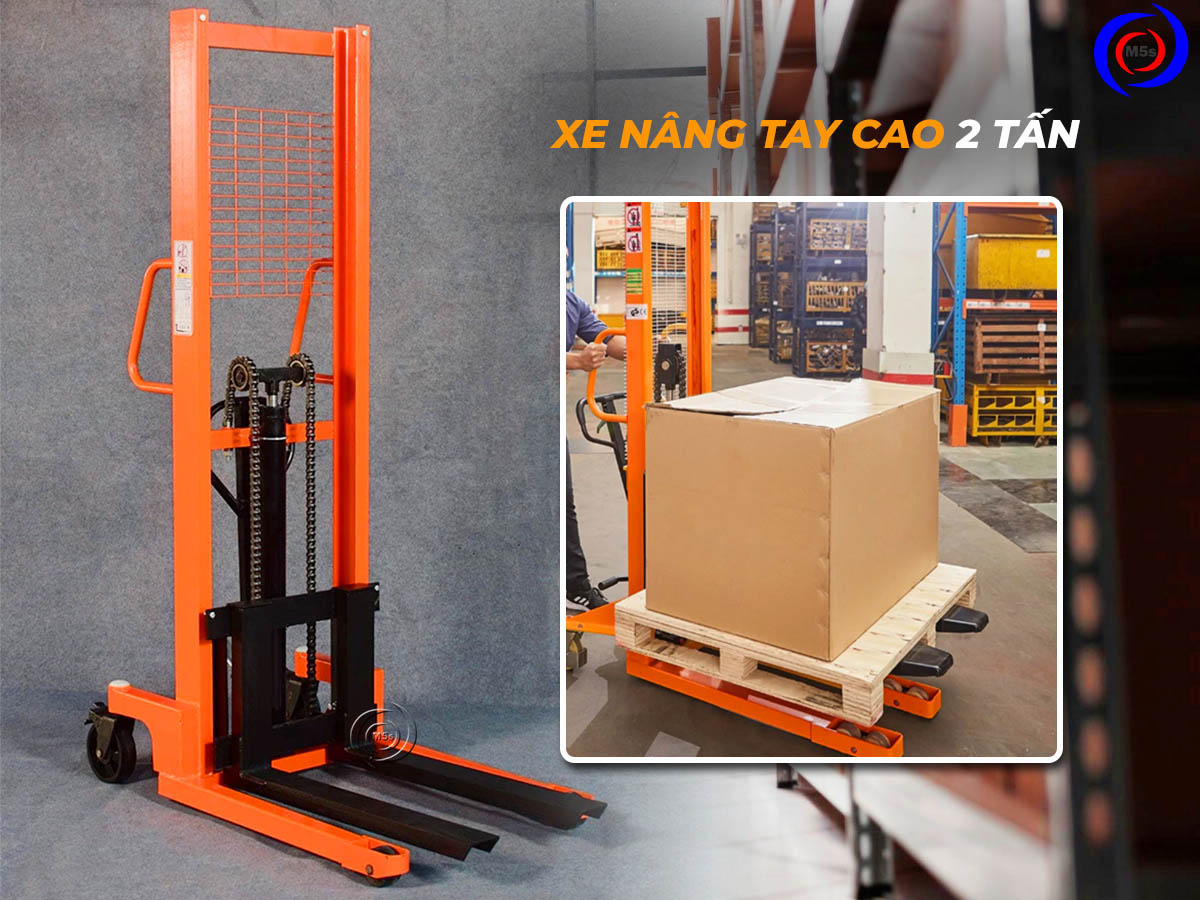 Xe nâng tay cao 2000kg Xe nâng tay cao 2000kg