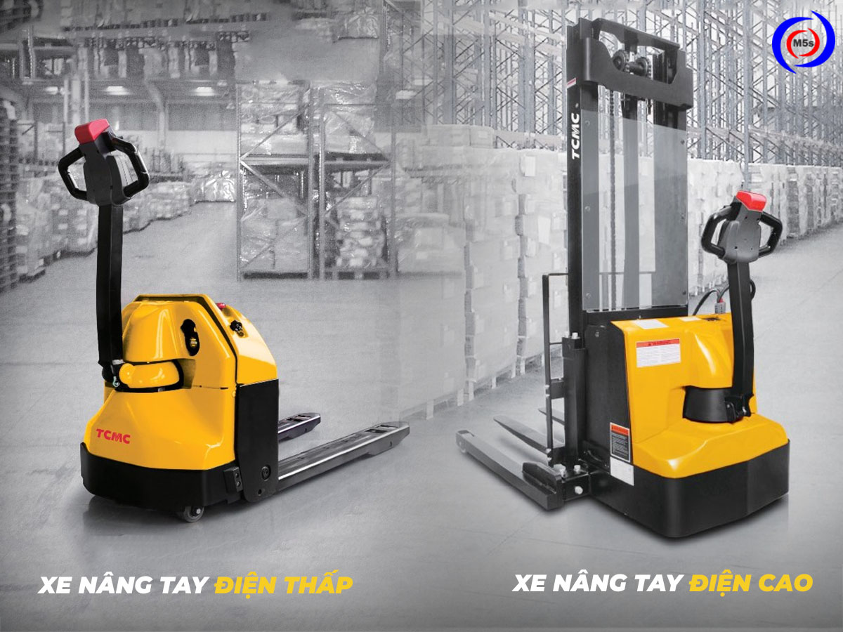 Xe nâng tay điện thấp và xe nâng tay điện cao Xe nâng tay điện thấp và xe nâng tay điện cao