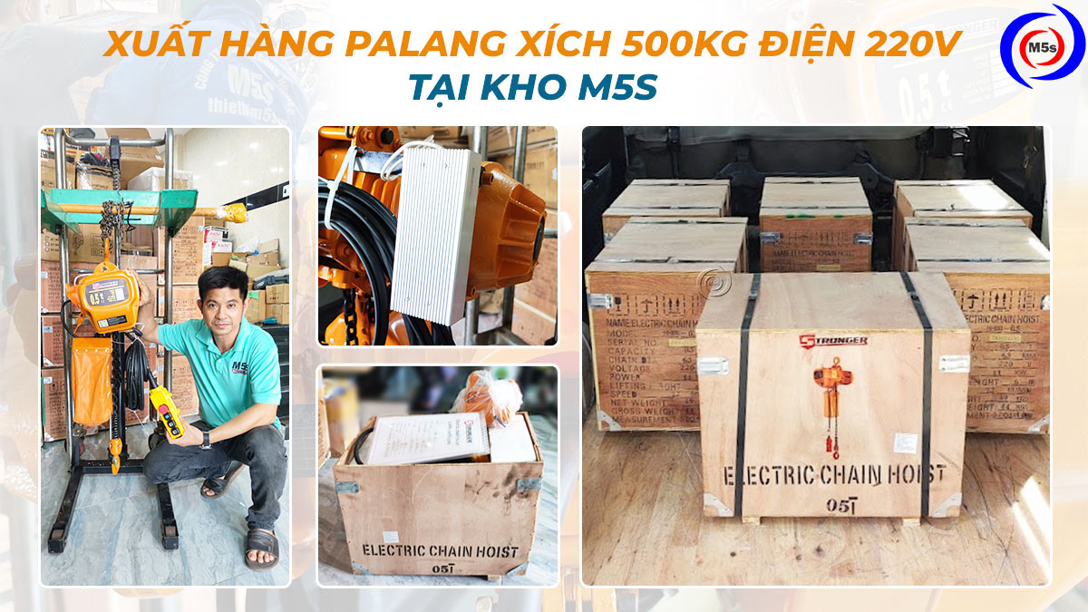 palang xích điện 500kg 220V palang xích điện 500kg 220V
