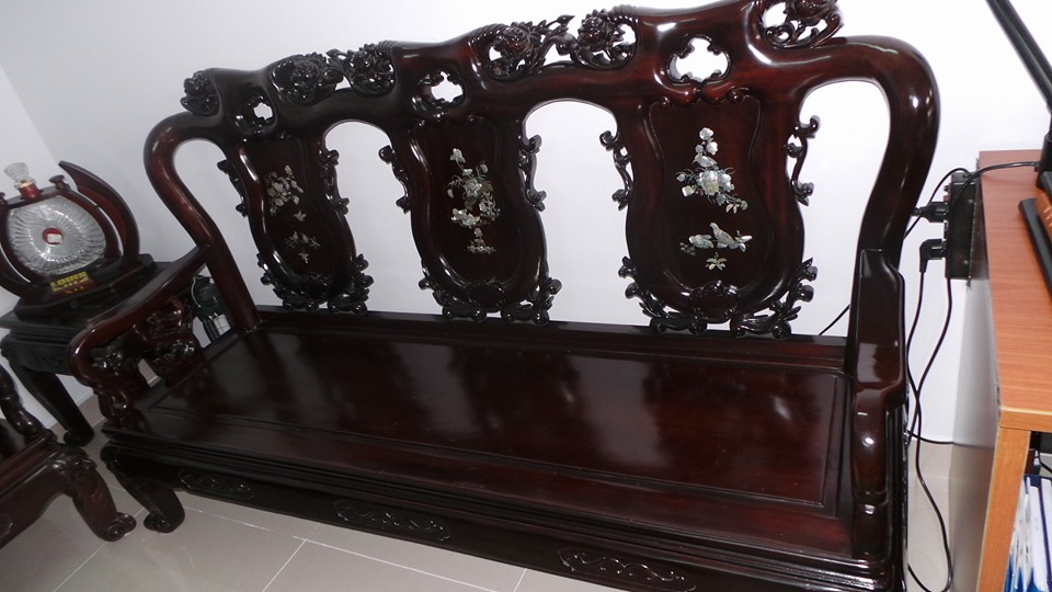 bàn ghế gỗ gụ phòng khách