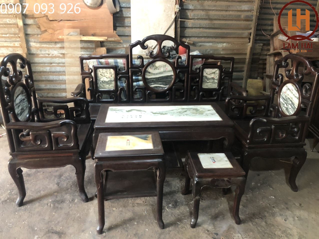 bộ bàn ghế móc tàu cũ bộ bàn ghế móc tàu cũ