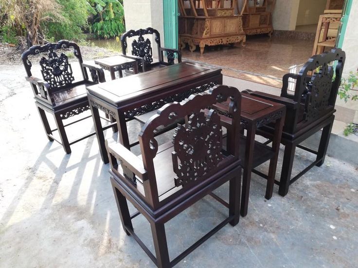 bàn ghế gỗ cổ xưa bàn ghế gỗ cổ xưa