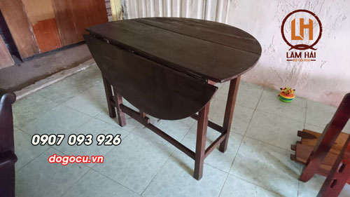 bàn tròn xếp 2 cánh bàn tròn xếp 2 cánh