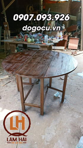 bàn tròn xếp 2 cánh bàn tròn xếp 2 cánh