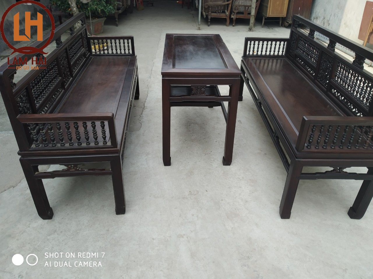 trường kỷ gỗ gụ ta H7 trường kỷ gỗ gụ ta H7