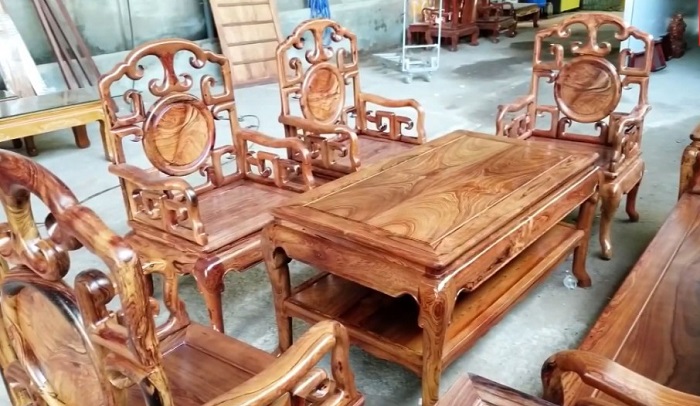 bộ bàn ghế triện móc bộ bàn ghế triện móc