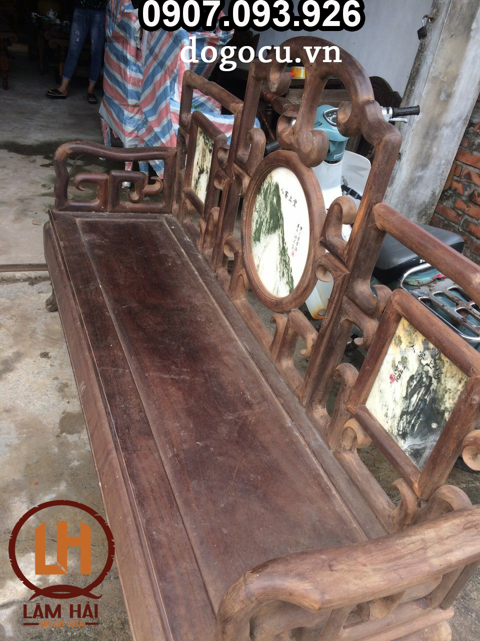 Bộ ghế móc gỗ gụ Bộ ghế móc gỗ gụ