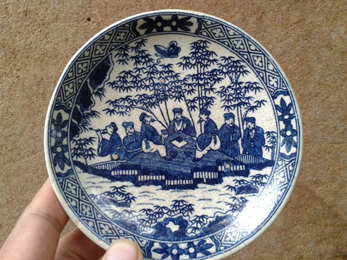 giá đĩa cổ trúc lâm thất hiền giá đĩa cổ trúc lâm thất hiền