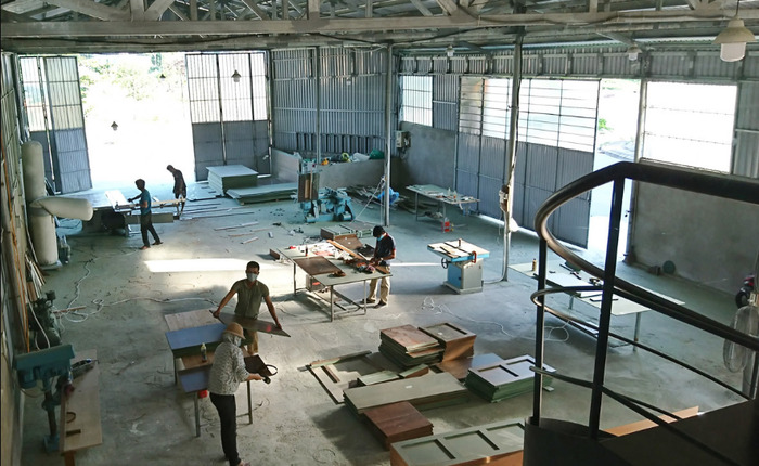 Xưởng mộc Lâm Hải Quảng có máy móc hiện đại