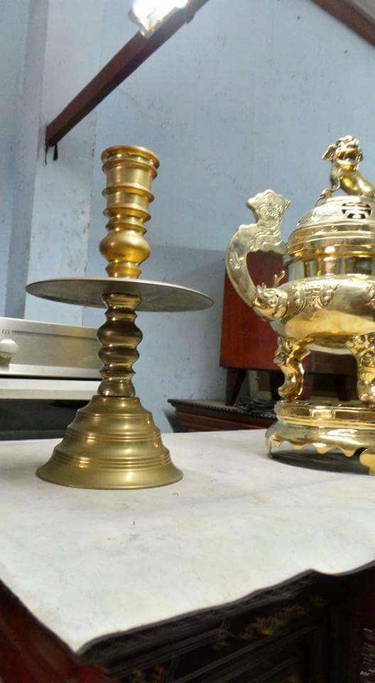 lư đồng xưa cao 48cm lư đồng xưa cao 48cm