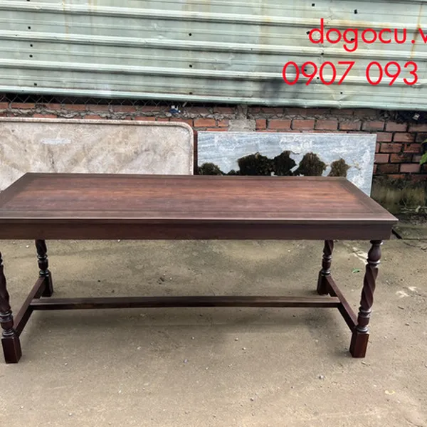 Bộ bàn ăn 8 ghế gỗ tự nhiên cao: 75x182x70cm cho mọi không gian