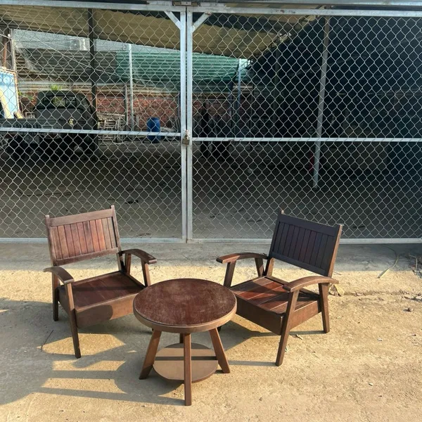 Bộ bàn ghế cafe gỗ