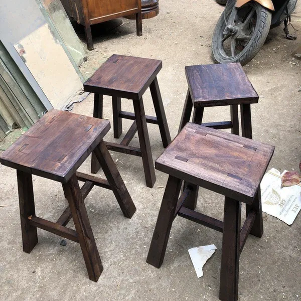 Ghế đẩu gỗ chữ A