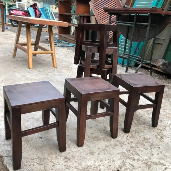 Ghế đẩu gỗ lớn