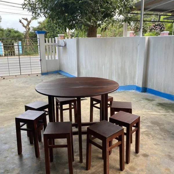 Ghế đẩu gỗ lớn