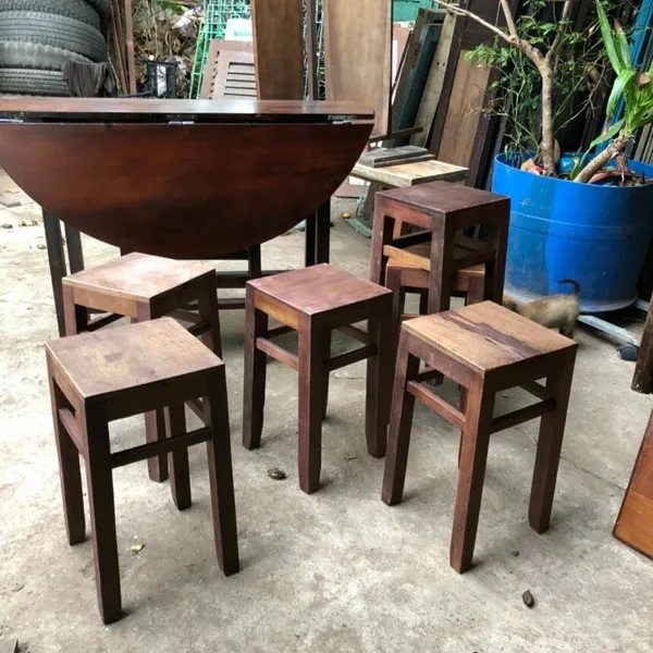 Ghế đẩu gỗ lớn