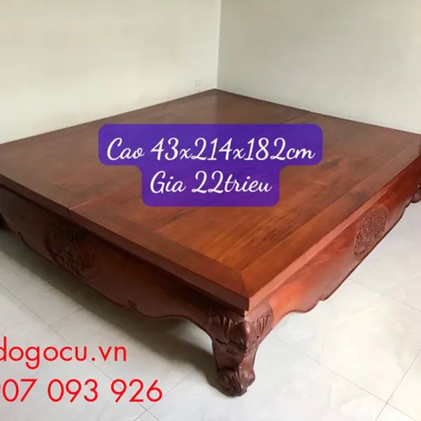 Sập gỗ cũ gỗ Sao - Nét đẹp tinh tế từ gỗ quý