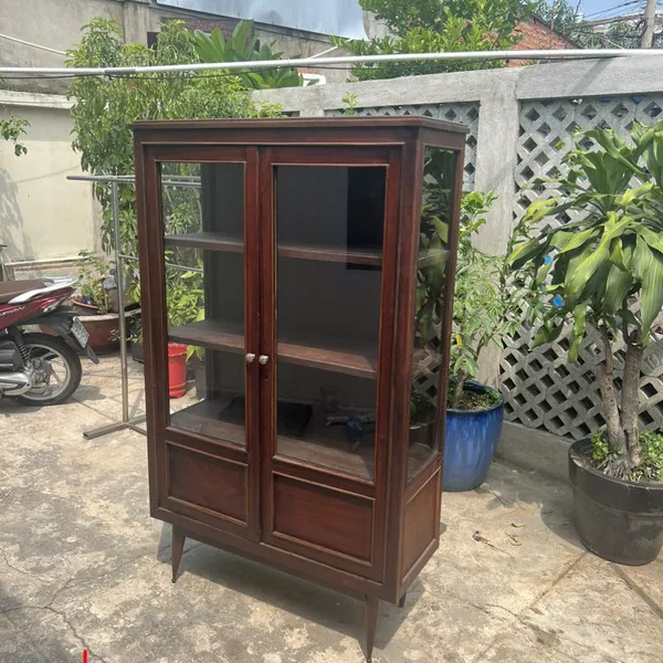 Tủ ly gỗ cũ gỗ Gõ Đỏ xưa 165cm, 99cm, 35cm chọn lựa đáng tin cậy
