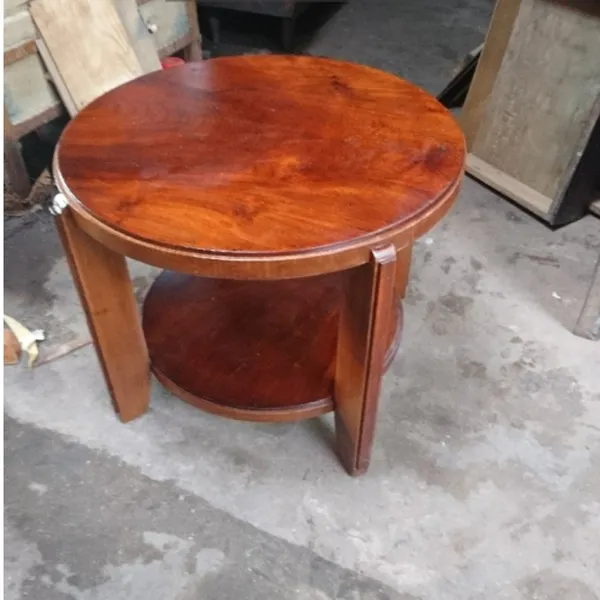 Bàn gỗ tròn xưa-gỗ Gõ Đỏ Cao: 54cm; đk: 65cm