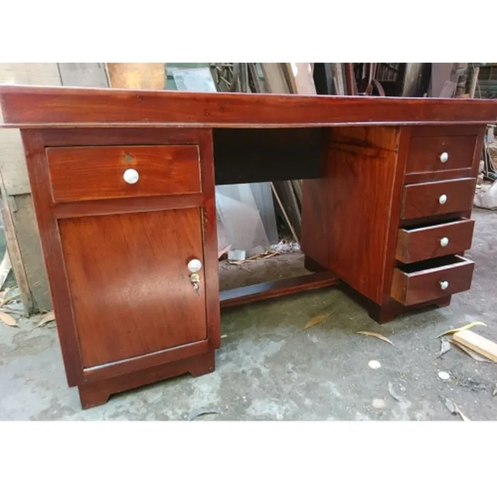 BÀN LÀM VIỆC TẠI NHÀ BẰNG GỖ XƯA LÂM HẢI QUẢNG