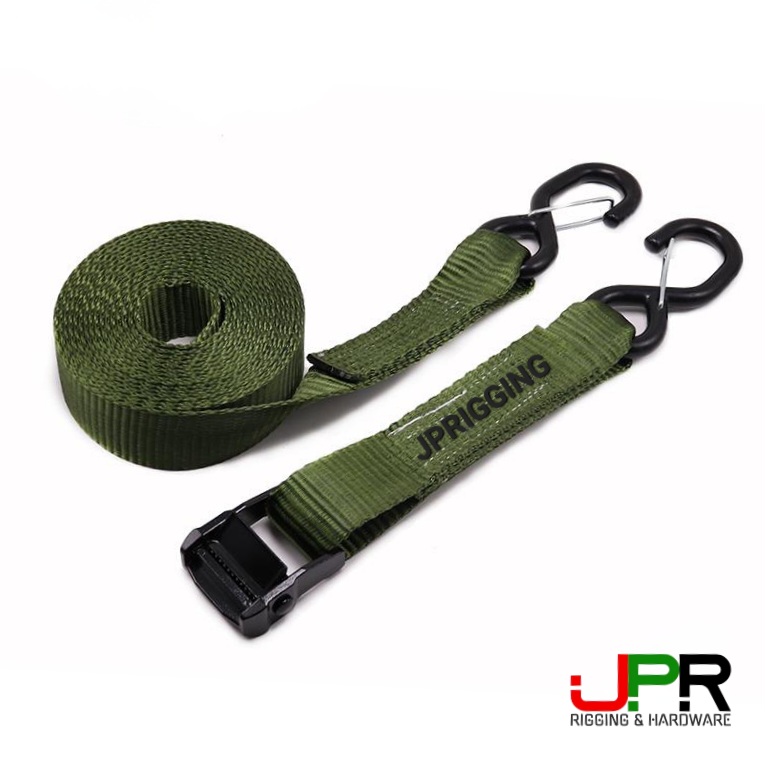 Dây Chằng Hàng Khóa Cam 35mm 2 Đầu Móc 800kg Dây Chằng Hàng Khóa Cam 35mm 2 Đầu Móc 800kg