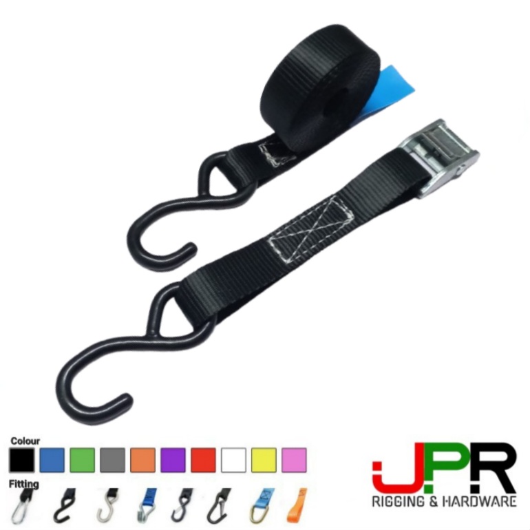 Dây chằng khóa cam 25mm 500KG 2 đầu móc Dây chằng khóa cam 25mm 500KG 2 đầu móc