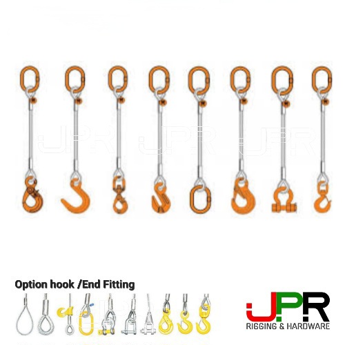 Sling cáp thép 1 chân – Sling đơn Sling cáp thép 1 chân – Sling đơn